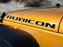Kit Adesivo in Vinile con Scritta Rubicon per Cofano Jeep Rubicon_2