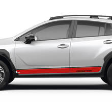 Pannello a bilanciere Stripes a strisce laterali per Suba Crosstrek Decals Vinil Decals Graphics 2 Colori
 2
