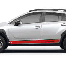 Strisce adesive in vinile per pannelli sottoporta diritti per Subaru Crosstrek_2