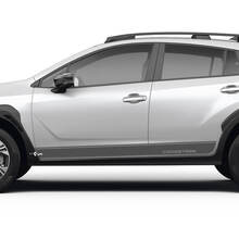 Pannello a bilanciere Stripes a strisce laterali per Suba Crosstrek Decals Vinil Decals Graphics 2 Colori
 3