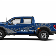 Enormi porte laterali camion splash raptor decal sticker avvolgimento per ford f-150 rapace
 2