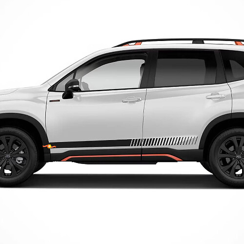 Kit Adesivi in Vinile Strisce Laterali Racing per Subaru Forester_1
