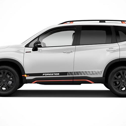 2X Suba FORESTER gonna laterale strisce vinile corpo decalcomania grafica emblema logo