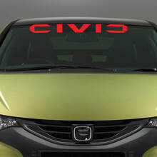 Adesivo in Vinile con Scritta Civic per Parabrezza Honda Civic_3