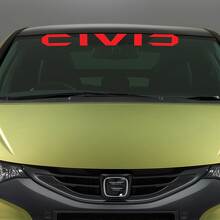 Adesivo in vinile per parabrezza per Honda Civic_3