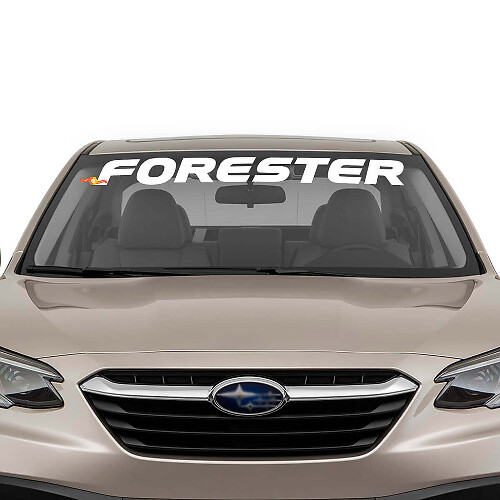 Adesivo in Vinile con Scritta del Marchio per Parabrezza Subaru Forester