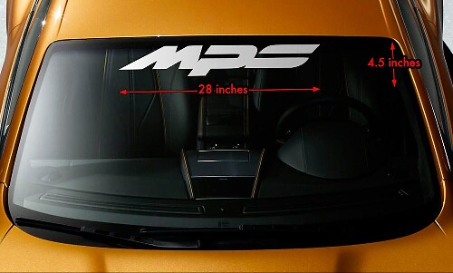 MAZDA MPS MAZDASPEED 3/6 Parabrezza Banner Vinyl Premium Decal Sticker 28