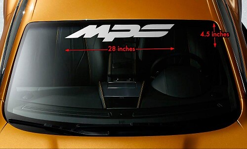Adesivo in Vinile per Parabrezza Mazda MPS per Auto Mazda