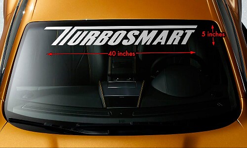 Adesivo in vinile per parabrezza stile Turbosmart