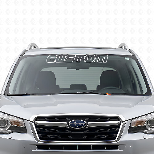 Adesivo in Vinile Personalizzato con Contorno per Parabrezza per Subaru Forester