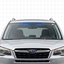 Adesivo in Vinile Personalizzato con Contorno per Parabrezza per Subaru Forester_2