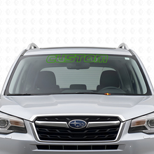 Adesivo in Vinile Personalizzato con Contorno per Parabrezza per Subaru Forester_3