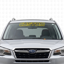 Adesivo in Vinile Personalizzato con Contorno per Parabrezza per Subaru Forester_5