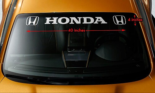 HONDA STYLE #3 Parabrezza Striscione Vinile di Lunga Durata Premium Decal Sticker 40