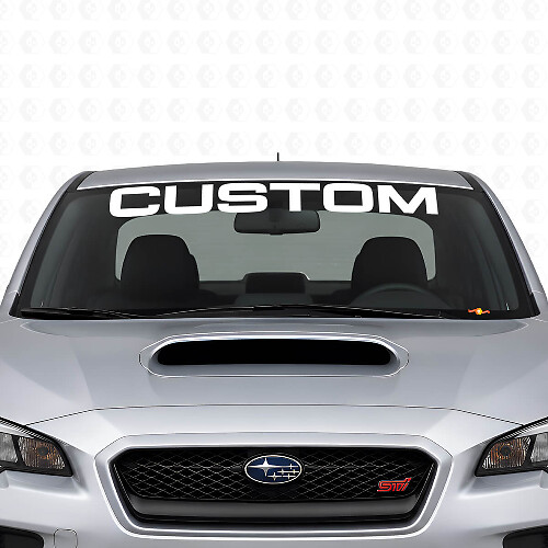 Adesivo in Vinile Personalizzato per Striscia Parabrezza per Subaru Impreza