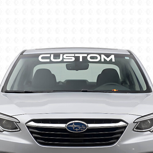 Adesivo in Vinile con Scritta Personalizzata per Parabrezza per Subaru Legacy