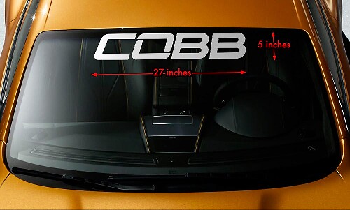 Adesivo Vinile Striscione Parabrezza COBB per Auto
