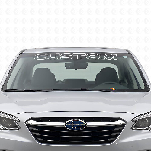 Adesivo in Vinile Personalizzato con Contorno per Parabrezza per Subaru Legacy