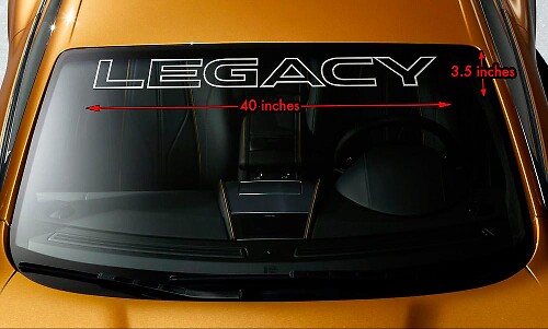 Adesivo in vinile per parabrezza Legacy Outline per Subaru Legacy
