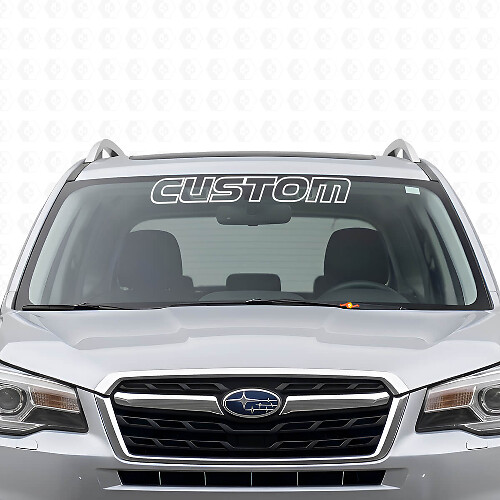 Adesivo in Vinile con Contorno Personalizzato per Parabrezza per Subaru Forester