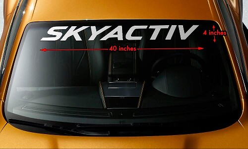 MAZDA SKYACTIV Parabrezza Banner Vinyl Long Lasting Premium Decal Sticker 40