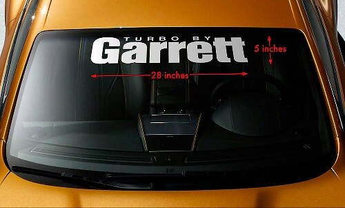 Adesivo in Vinile per Parabrezza Turbo by Garrett