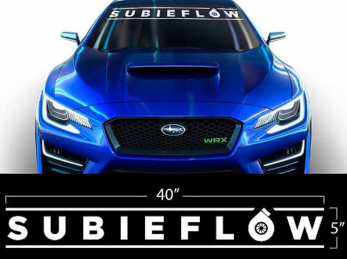 Adesivo in Vinile Subieflow per Parabrezza Subaru WRX STI BRZ