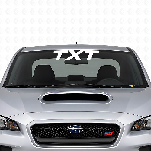 Adesivo in vinile con scritta personalizzata per parabrezza per Subaru WRX