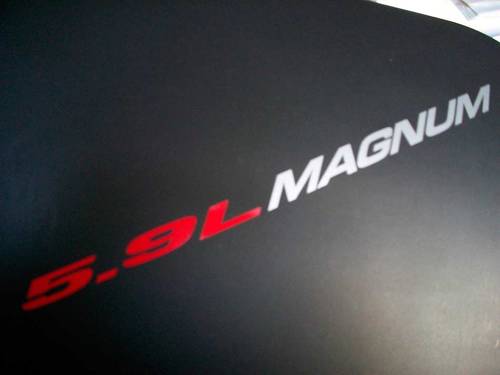 5.9L MAGNUM - DECALS Adesivo Cofano Parafango Portellone emblema stile logo 360 ci V8