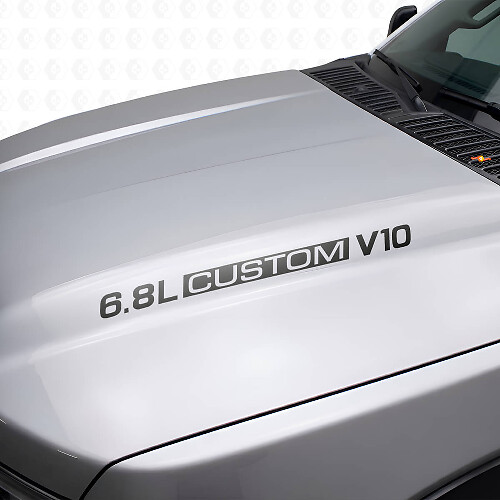Adesivi in vinile per cofano personalizzati V10 6.8L per Musclecar F-250/350 Super Duty Excursion