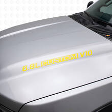 Adesivi in vinile per cofano personalizzati V10 6.8L per Musclecar F-250/350 Super Duty Excursion_5