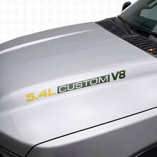 Adesivi in vinile personalizzati per cofano V8 5.4L per Musclecar F250/350 Expedition_10