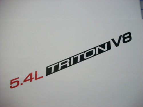5.4L Triton V8 (coppia) Cappuccio decalcomanie adesivo emblema Ford F150 F250 F350 Expedition