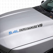 Adesivi in vinile personalizzati per cofano V8 5.4L per Musclecar F250/350 Expedition_7