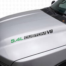 Adesivi in vinile personalizzati per cofano V8 5.4L per Musclecar F250/350 Expedition_8
