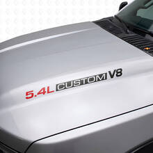 Adesivi in vinile personalizzati per cofano V8 5.4L per Musclecar F250/350 Expedition_9