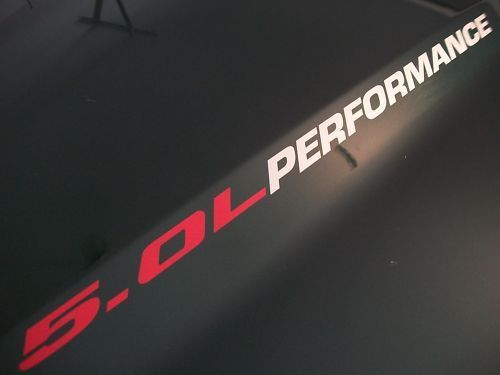 5.0L PERFORMANCE Cappuccio decalcomanie in vinile emblema 302 V8 Ford Mustang GT F150 2011 2012