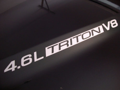 4.6L Triton V8 (coppia) Cappuccio decalcomanie adesivo emblema Ford F150 F250