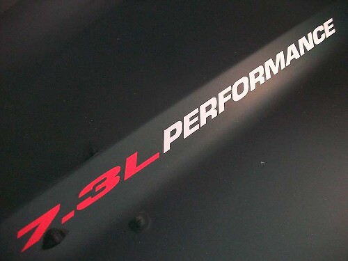 Adesivi in Vinile per Cofano Performance 7.3L per Musclecar F-250/350 Powerstroke Diesel 1998-2003