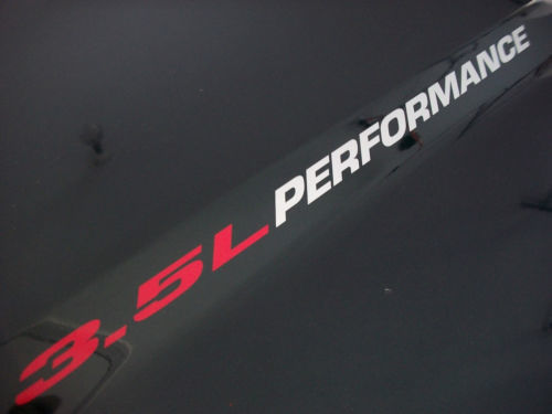 3.5L PERFORMANCE Decalcomanie cofano Ford F150 Ecoboost Twin Turbo 2010 - 2020