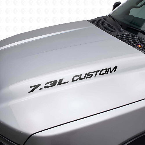 Set di decalcomanie in vinile personalizzate per cofano 7.3L per Musclecar truck F250 F350