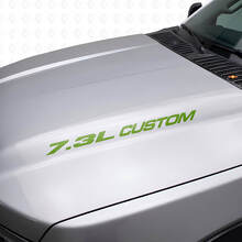 Nuovo adesivo stile emblema POWERSTROKE da 7,3 litri Musclecar F250 F350 Turbo Diesel
_3