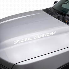 Nuovo adesivo stile emblema POWERSTROKE da 7,3 litri Musclecar F250 F350 Turbo Diesel
_5