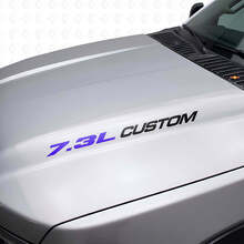 Set di decalcomanie in vinile personalizzate per cofano 7.3L per Musclecar truck F250 F350_7