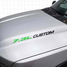 Set di decalcomanie in vinile personalizzate per cofano 7.3L per Musclecar truck F250 F350_8