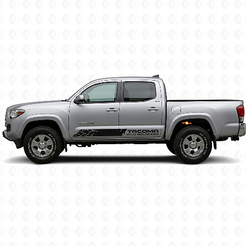 Kit di Adesivi in Vinile Strisce Laterali Wild Mountains per Toyota Tacoma 2016
