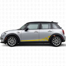Kit di Adesivi in Vinile con Strisce Laterali a Scacchiera per Mini Cooper F56_5