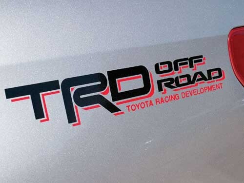 Adesivi in Vinyl per Paraurti Laterale Stile Off Road TRD per Toyota Tacoma Tundra