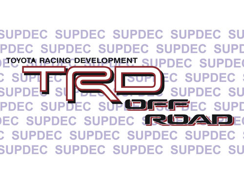 TRD Off Road Tacoma Tundra Quarter Panel Decalcomanie Adesivi Off Road