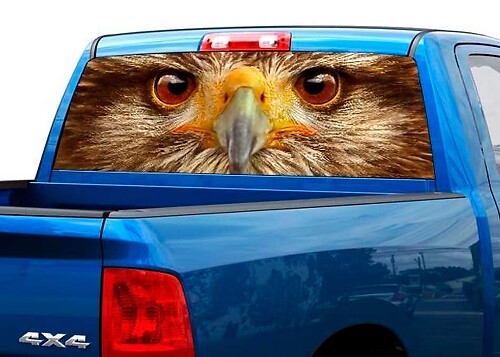 Adesivo in Vinile per Finestrino Posteriore con Aquila per Pick-up, SUV